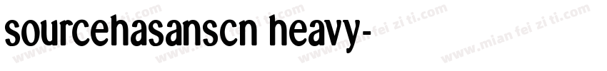 sourcehasanscn heavy字体转换